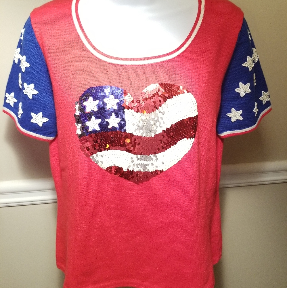 Emma Tricot American Flag Top